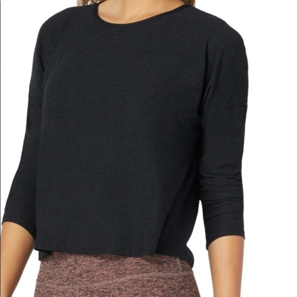 Beyond Yoga morning light crop pullover black - Picture 2 of 2